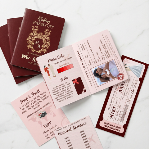 The Ultimate Passport Invitation Bundle (22 Designs)
