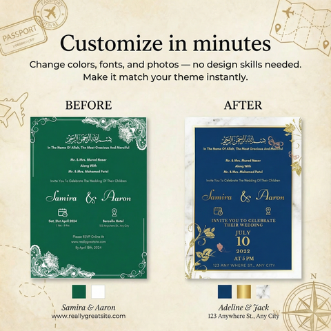 The Platinum Wedding Invitation Library (20 Premium Styles)