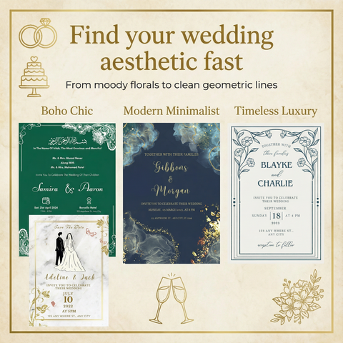 The Platinum Wedding Invitation Library (20 Premium Styles)