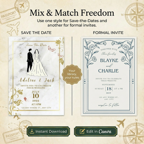 The Platinum Wedding Invitation Library (20 Premium Styles)