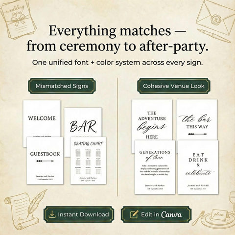 The Complete Venue Wedding Signage Mega-Bundle (135 Designs)