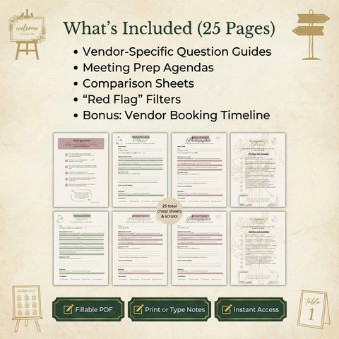 The "Vendor Boss" Meeting Toolkit: 25 Cheat Sheets & Scripts